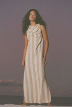 Load image into Gallery viewer, ZULU & ZEPHYR - NATURAL STRIPE ORGANIC COTTON DRESS