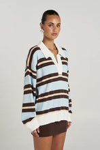 Load image into Gallery viewer, SUMMI SUMMI - STRIPE LS POLO aperol stripe