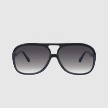 Load image into Gallery viewer, VALLEY - BANG BANG - Gloss Black w Gold Metal Trim / Light Brown Lens