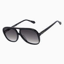 Load image into Gallery viewer, VALLEY - BANG BANG - Gloss Black w Gold Metal Trim / Light Brown Lens