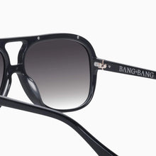 Load image into Gallery viewer, VALLEY - BANG BANG - Gloss Black w Gold Metal Trim / Light Brown Lens