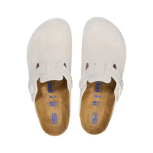 Load image into Gallery viewer, BIRKENSTOCK - BOSTON SFB ANTIQUE WHITE SUEDE