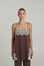 Load image into Gallery viewer, SUMMI SUMMI - FLORENCE SHIFT TOP / espresso
