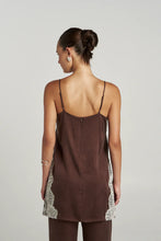 Load image into Gallery viewer, SUMMI SUMMI - FLORENCE SHIFT TOP / espresso