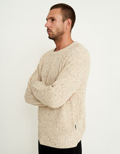 MR SIMPLE ORGANIC CHUNKY KNIT - NATURAL SPECKLE