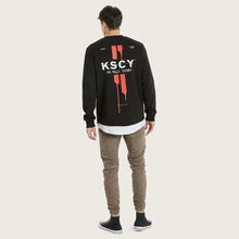 Load image into Gallery viewer, KISS CHACEY - OAKWOOD LAYERED SWEATER - JET BLACK