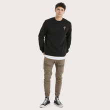 Load image into Gallery viewer, KISS CHACEY - OAKWOOD LAYERED SWEATER - JET BLACK