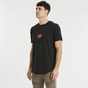 KISS CHACEY PASEO DUAL CURVED TEE - JET BLACK