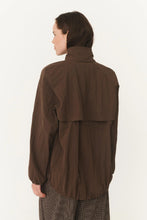 Load image into Gallery viewer, ROWIE - SOREN FUNNEL NECK BOMBER JACKET / cocoa