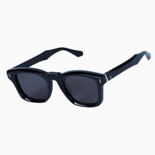 Load image into Gallery viewer, VALLEY - SOLOMON - GLOSS BLACK w SILVER METAL TRIM /BLACK LENS
