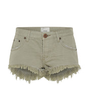 Load image into Gallery viewer, BONITA LOW WAIST DENIM SHORT - FADE KHAKI
