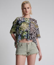 Load image into Gallery viewer, BONITA LOW WAIST DENIM SHORT - FADE KHAKI