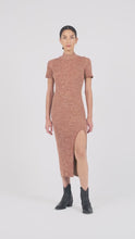Load and play video in Gallery viewer, ROWIE - LEOLA KNIT DRESS - AMBER