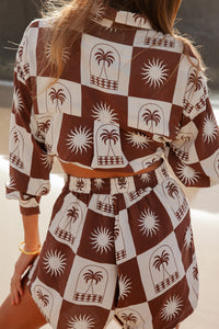 PALM COLLECTIVE - JEAN SHORT in PALMA PRINT