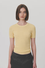 Load image into Gallery viewer, ROWIE - RIB KNIT TEE - BUTTER