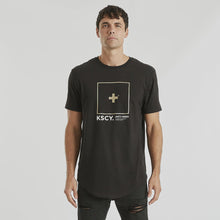 Load image into Gallery viewer, KISS CHACEY - DROP BY DUAL CURVED TEE - PIGMENT STONE