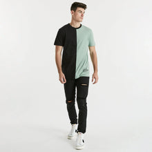 Load image into Gallery viewer, NENA & PASADENA - JOKER SCOOP BACK TEE - BLACK /SAGE