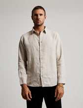 Load image into Gallery viewer, MR SIMPLE - LONG SLEEVE LINEN SHIRT -  NATURAL