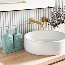 Load image into Gallery viewer, AL.IVE WASH & LOTION DUO + TRAY - KAFFIR LIME & GREEN TEA