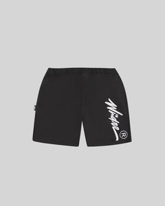 WNDRR - OFFEND BEACH SHORT - BLACK