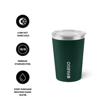 Load image into Gallery viewer, PARGO - 12oz INSULATED COFFEE CUP - FOREST GREEN
