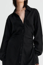 Load image into Gallery viewer, SUBOO - HALLEY MAXI SHIRT DRESS - BLACK
