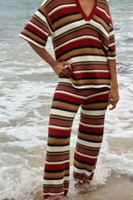 Load image into Gallery viewer, ZULU &amp; ZEPHYR - TEXTURED KNIT SHIRT / earth stripe
