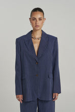 Load image into Gallery viewer, SUMMI SUMMI - OS BLAZER / navy pinstripe
