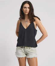 Load image into Gallery viewer, ONETEASPOON - DEEP V FRONT SINGLET / BLACK
