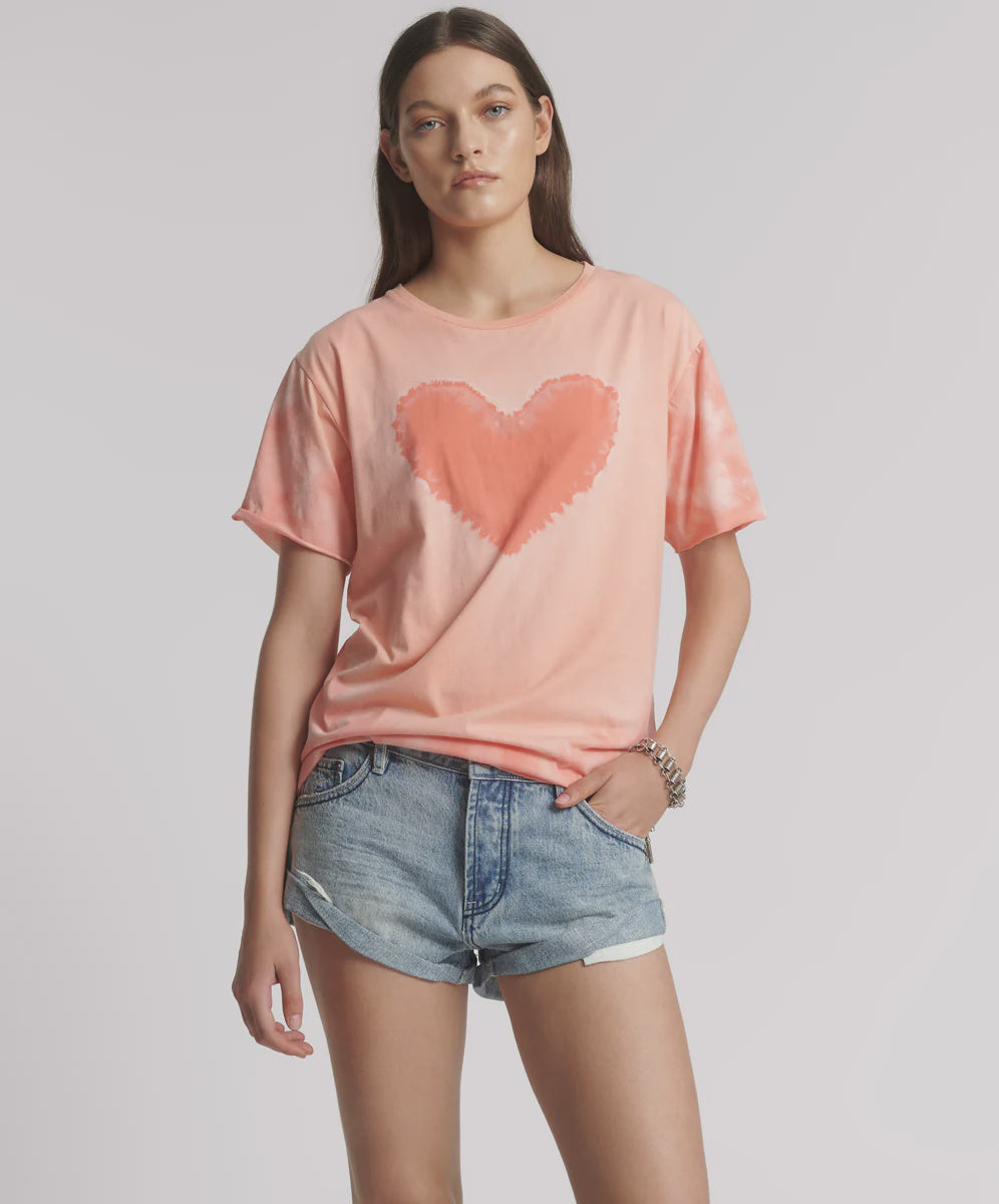 ONETEASPOON - HEART THROB TIE DYE BOYFRIEND TEE