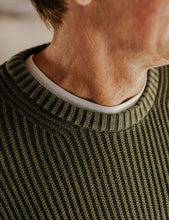 Load image into Gallery viewer, MR SIMPLE - FISHER CHUNKY ORGANIC KNIT / fatigue
