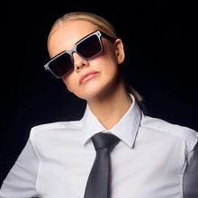 Load image into Gallery viewer, VALLEY - ROOSEVELT - Gloss Black w Silver Metal / Brown Gradient Lens
