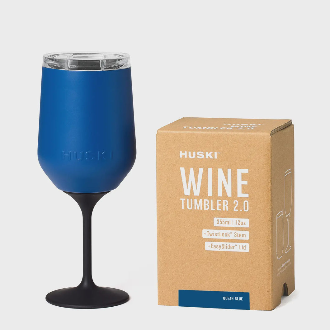HUSKI WINE TUMBLER 2.0 - OCEAN BLUE