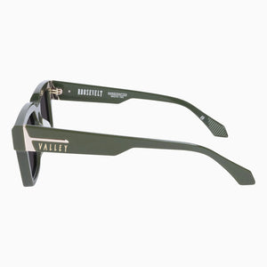 VALLEY - ROOSEVELT - Army Green e Gold Metal / Black Lens