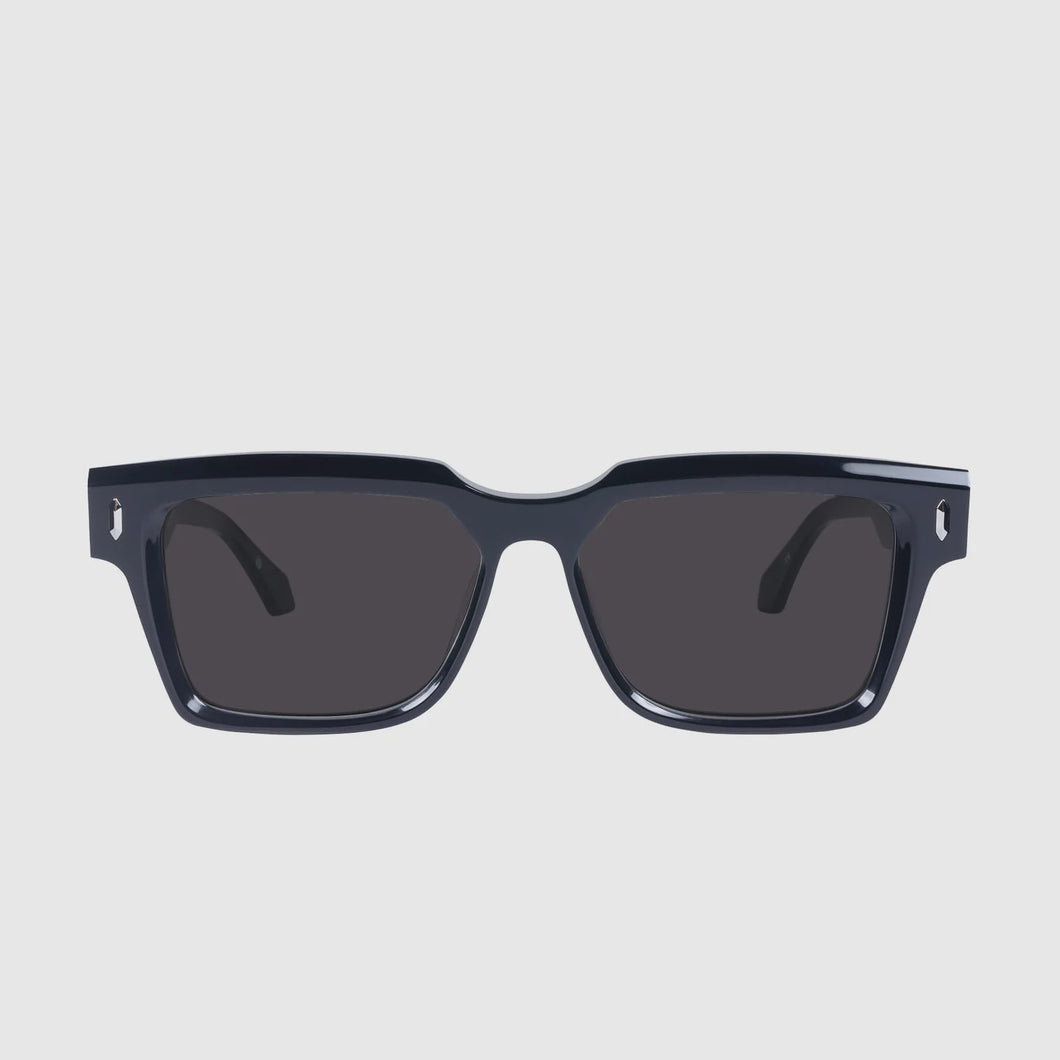 VALLEY - ROOSEVELT - Gloss Black w Silver Metal / Brown Gradient Lens
