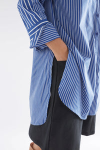 ELK - LIGNE SHIRT /blue stripe