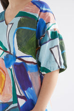 Load image into Gallery viewer, ELK - STROM LINEN DRESS in Sun Print
