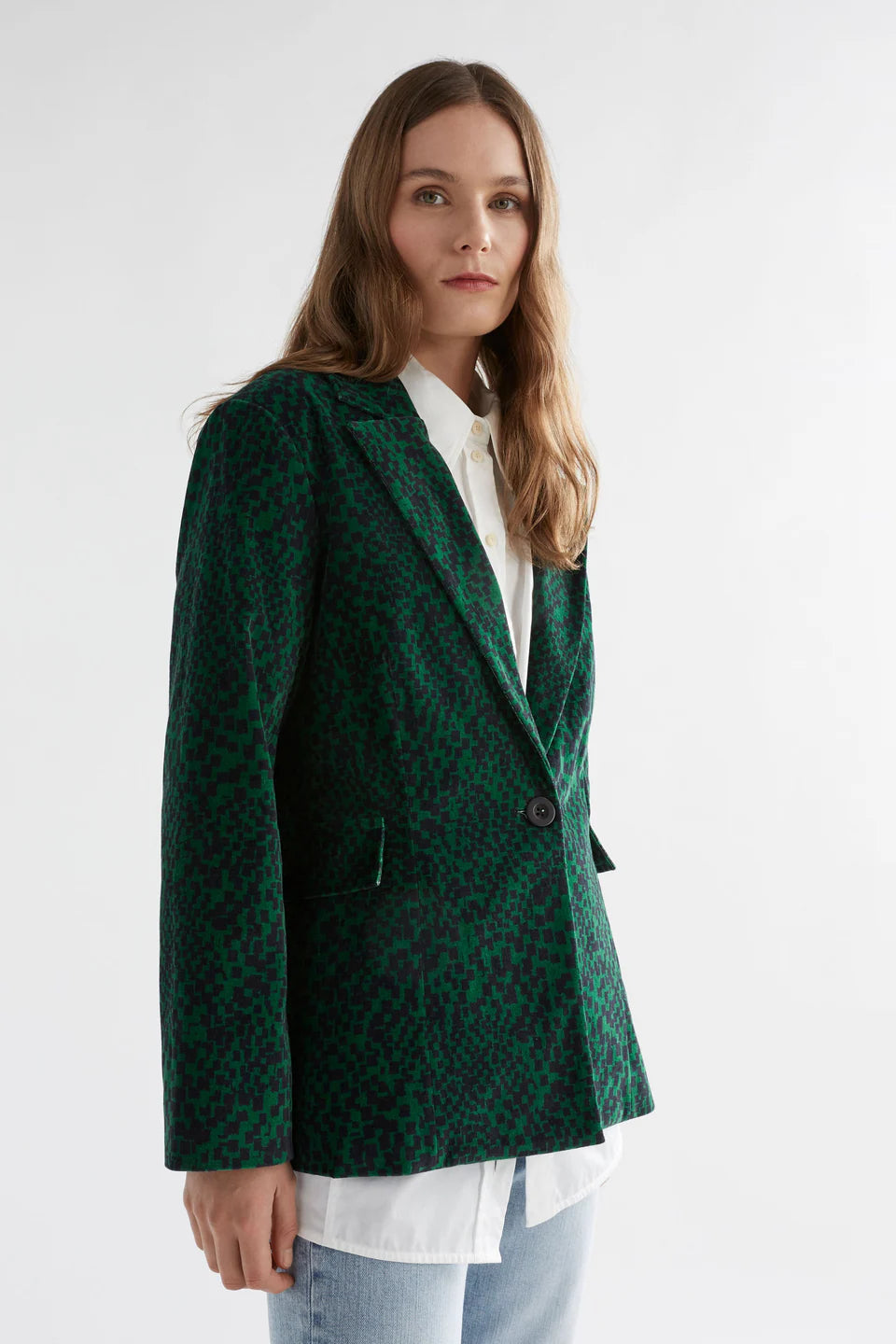 ELK - ALTES JACKET GREEN SINDA PRINT