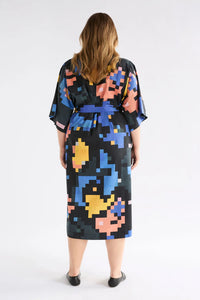 ELK - GRAND SHIRT DRESS / lucent print