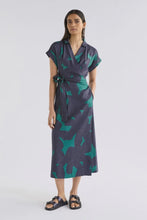 Load image into Gallery viewer, ELK - MINNEN WRAP DRESS / TEAL NVY
