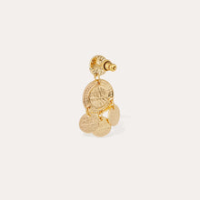 Load image into Gallery viewer, GAS BIJOUX - TWO-ROW ENAMEL SEQUIN EARRINGS
