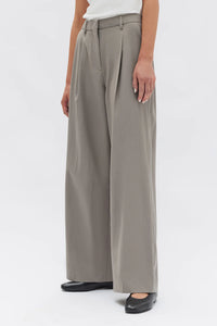ASSEMBLY - ARIA WIDE LEG PANT in ASH