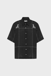 ROWIE - ARIES LINEN SHIRT / Noir