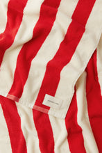 Load image into Gallery viewer, ASSEMBLY - SIGNATURE STRIPE TOWEL - CHILLI/CREAM
