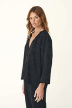 Load image into Gallery viewer, ROWIE - ATTARD JACQUARD TANG SHIRT / noir floral
