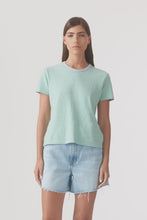 Load image into Gallery viewer, OUTLAND DENIM - IVY TEE /green blue stripe
