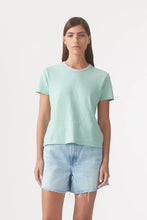 Load image into Gallery viewer, OUTLAND DENIM - IVY TEE /green blue stripe
