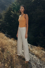 Load image into Gallery viewer, ROWIE - CASPIAN LINEN PANTS - Natural Stripe
