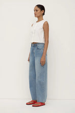 Load image into Gallery viewer, ASSEMBLY - CHERRI BUTTON FRONT TOP - WHITE
