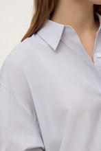 Load image into Gallery viewer, ASSEMBLY - CORA STRIPE SHIRT DRESS / WHITE &amp; NAVY
